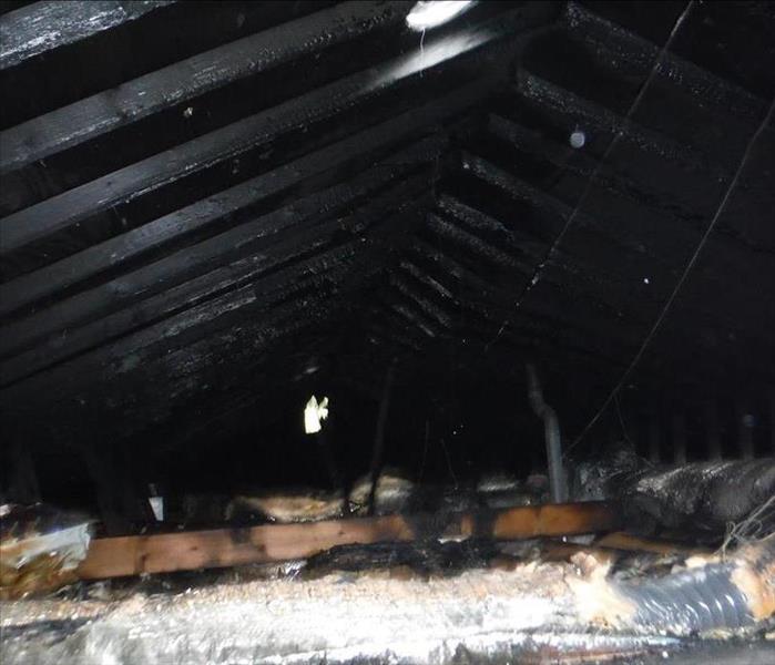 Attic fire, the entire upstairs had to be completely replaced.